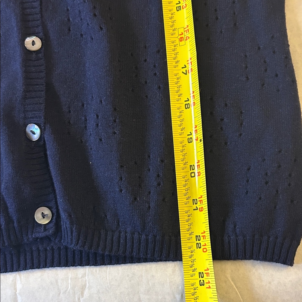Bill Blass Navy Knit Pullover Sweater Set - Picture 14 of 16